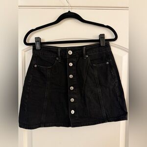 American Eagle Black Denim Skirt